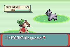 A wild Poochyena appeared!